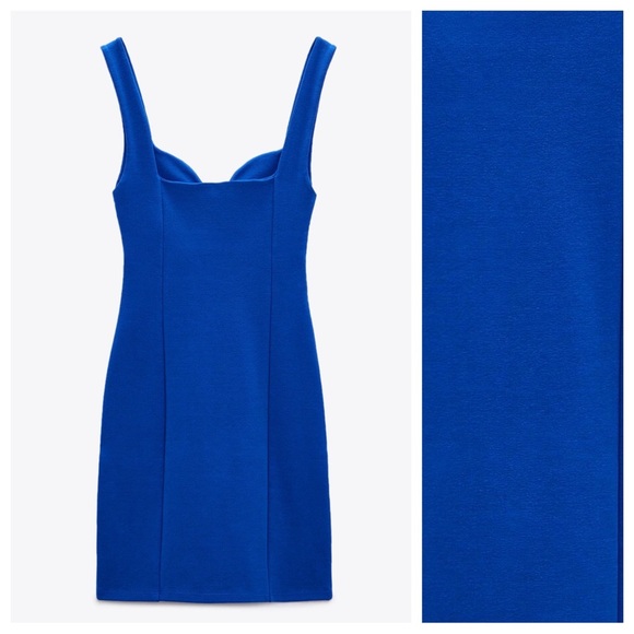 Zara Blue Mini Dress - Picture 4 of 11
